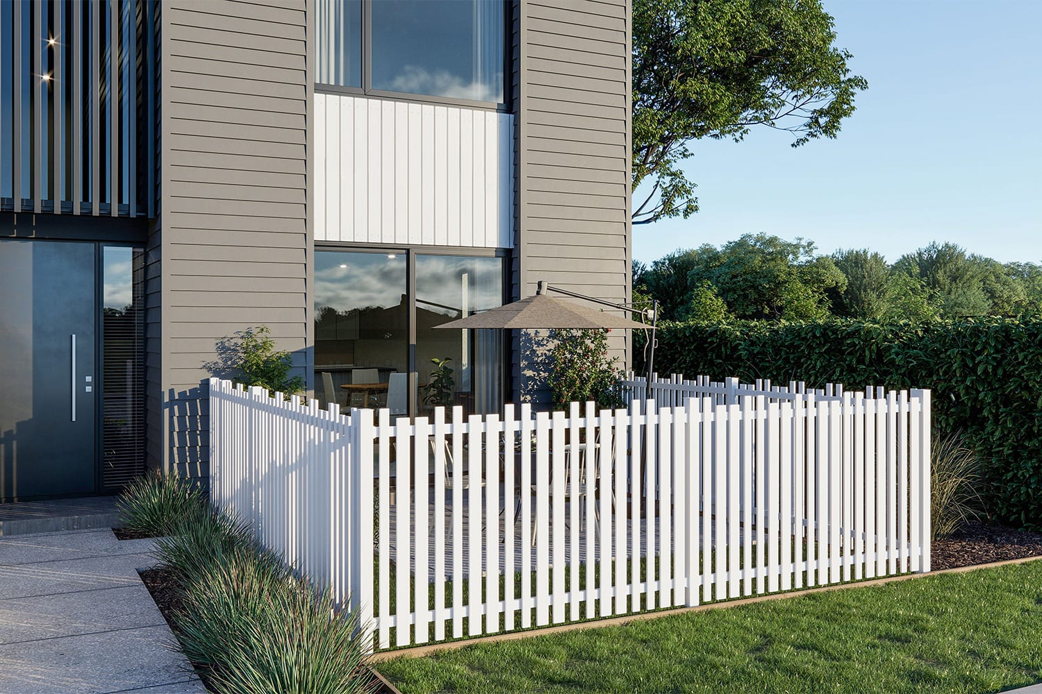 picket panel fence - forte panel